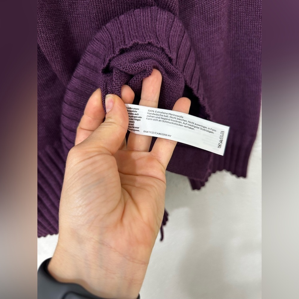 Eileen Fisher SWTPL Fine Merino Wool V-Neck Box-Top Sweater Sz 1X MSRP $268 - Picture 6 of 10